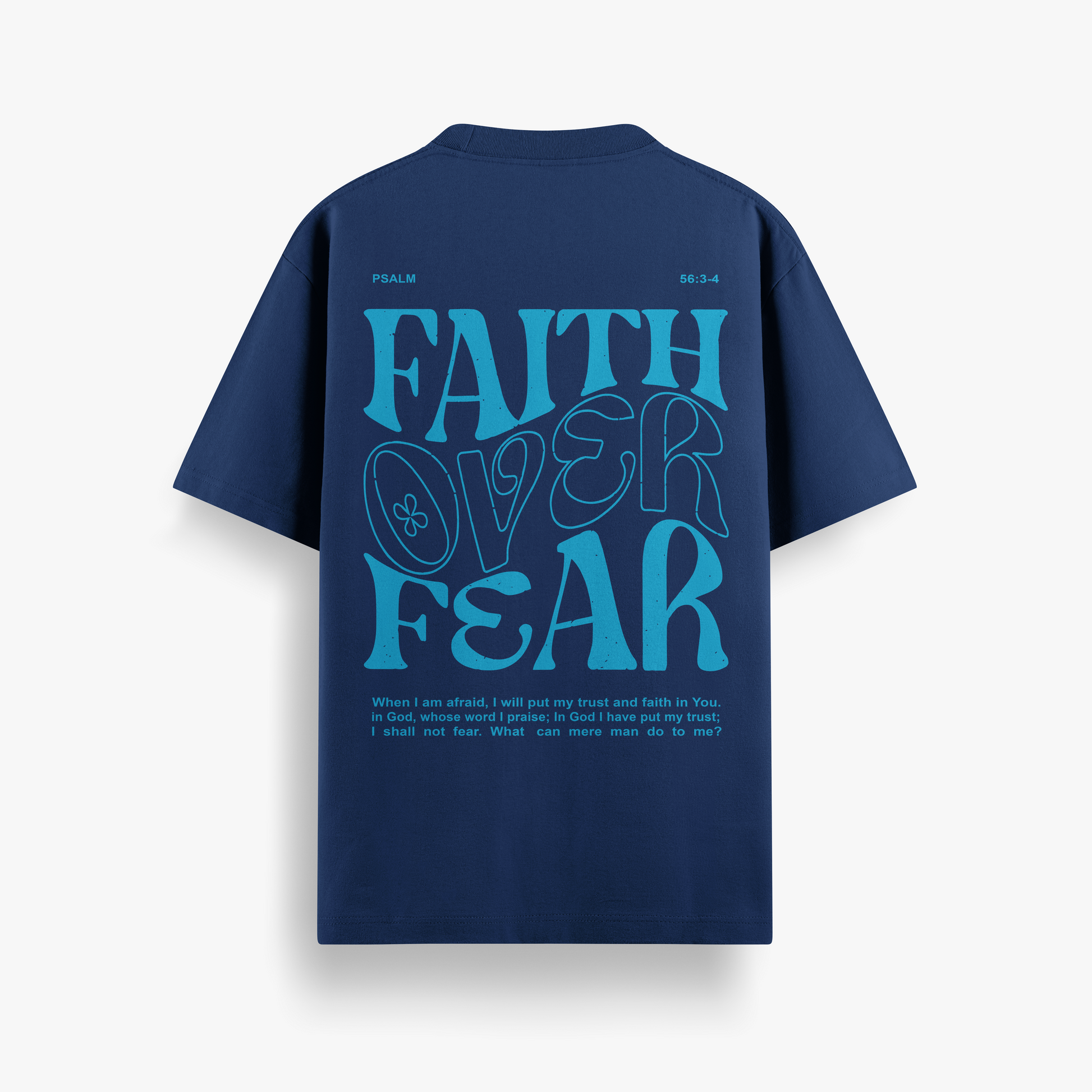 Camiseta Oversized Faith Over Fear