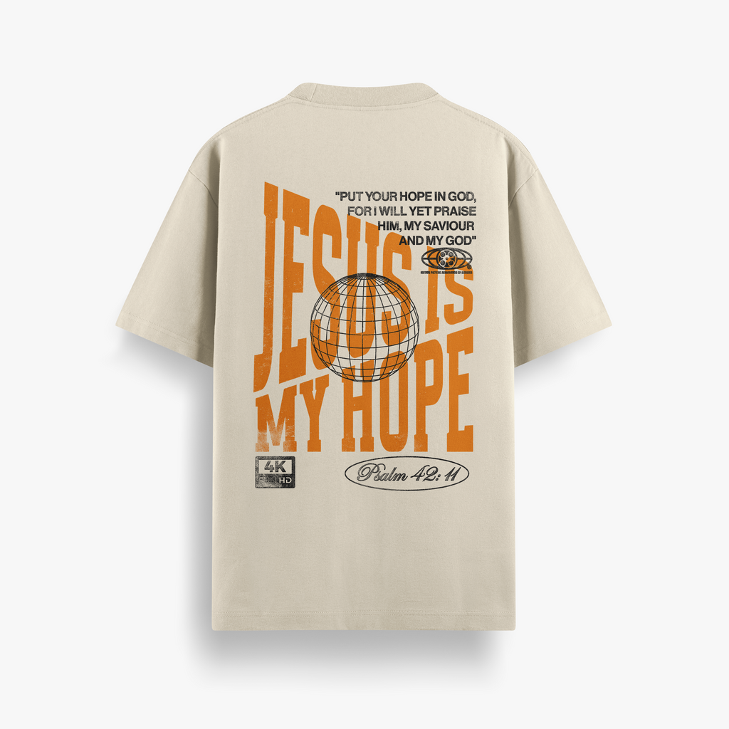 Camiseta Oversized Jesus Is My Hope
