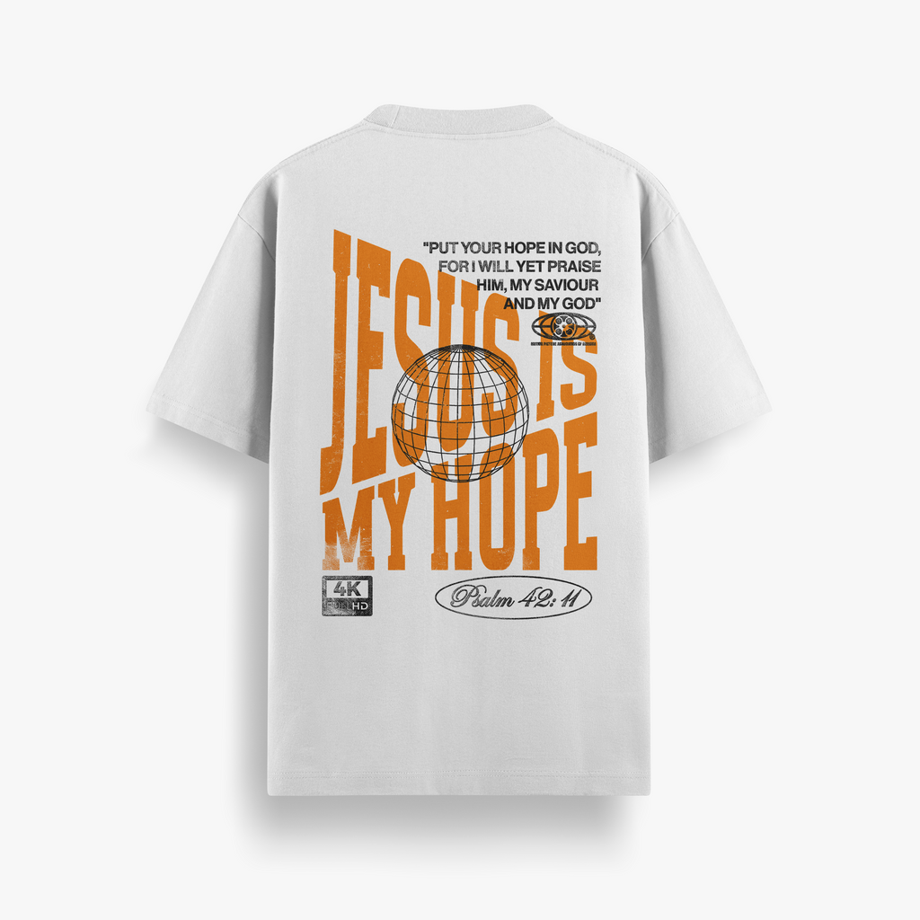 Camiseta Oversized Jesus Is My Hope
