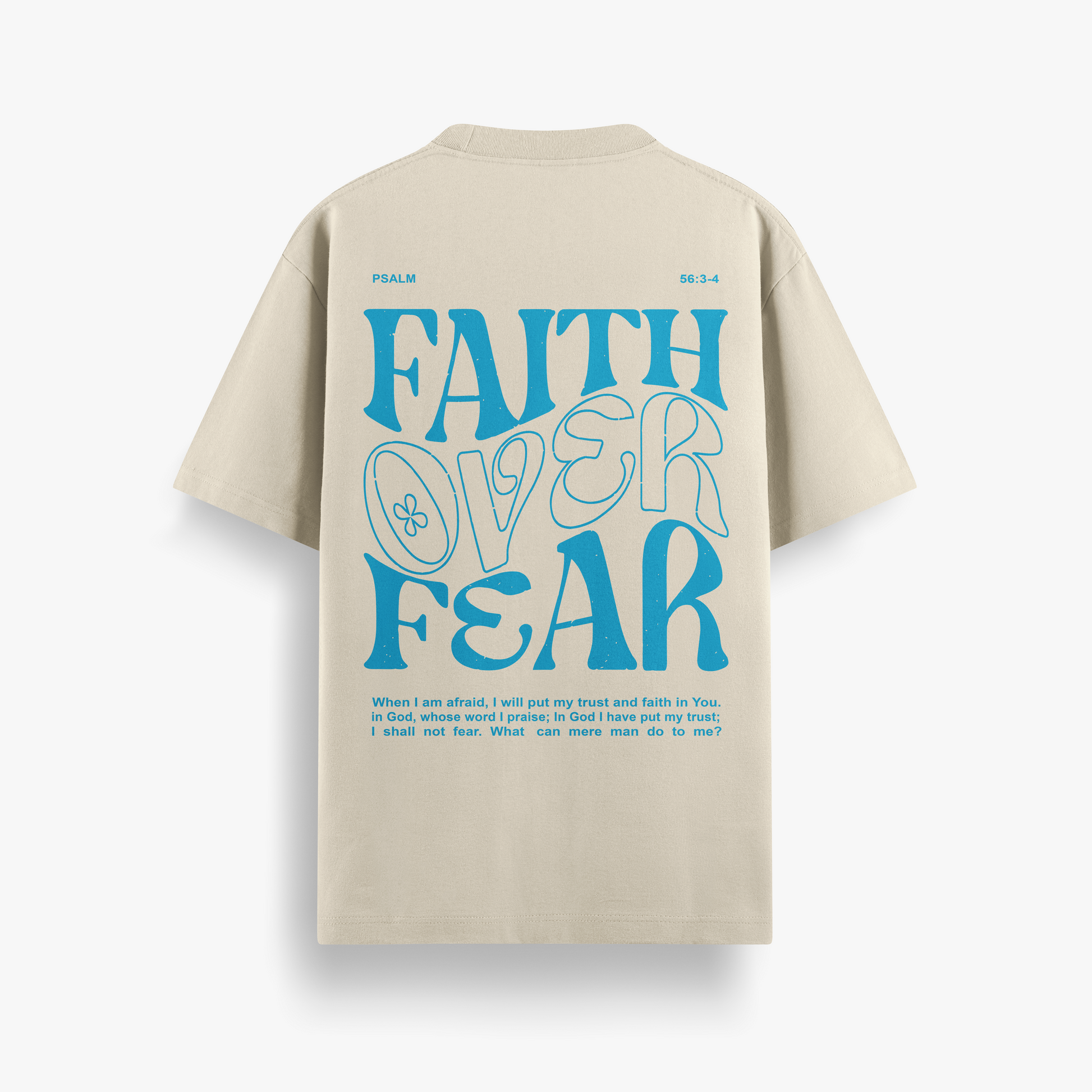 Camiseta Oversized Faith Over Fear