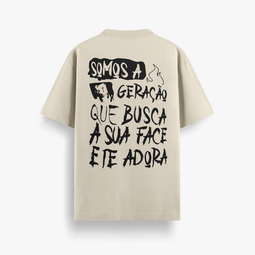 Camiseta Oversized Como a Geração Que Busca