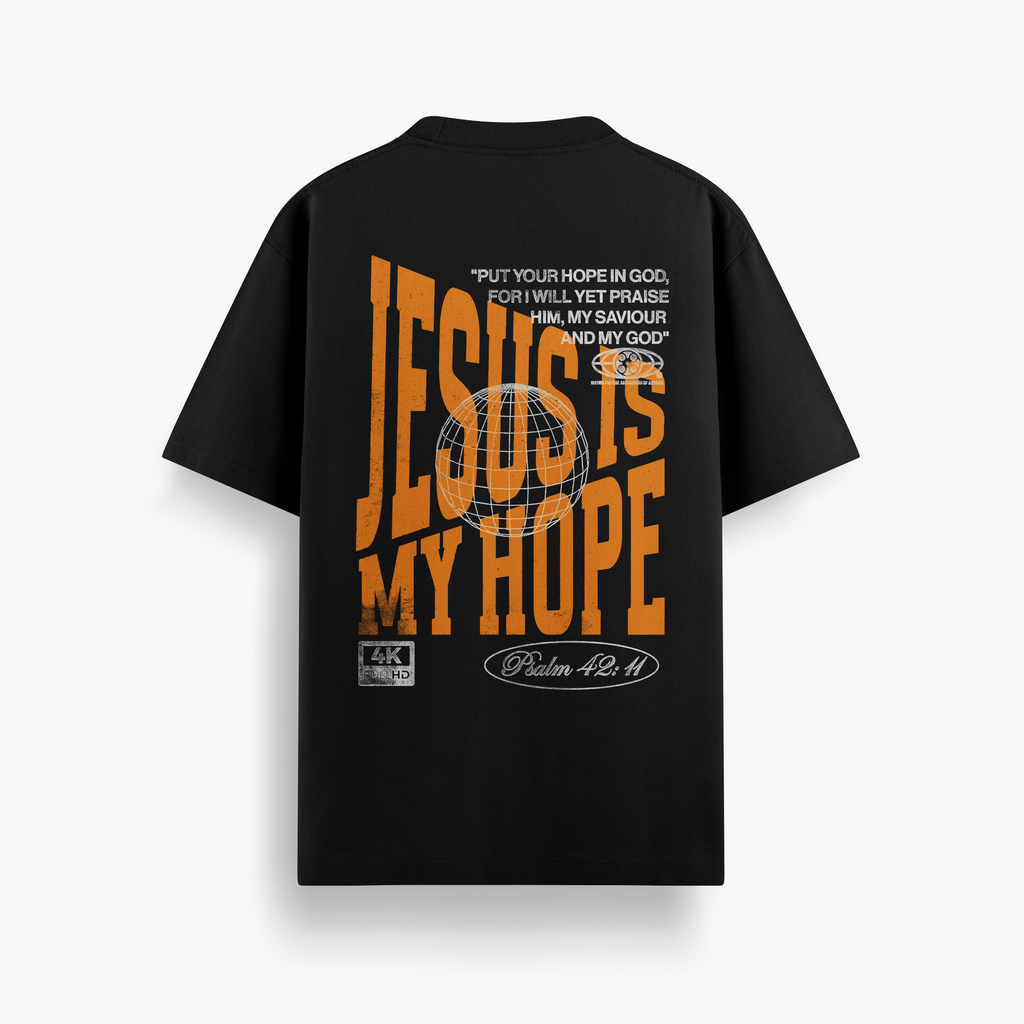 Camiseta Oversized Jesus Is My Hope