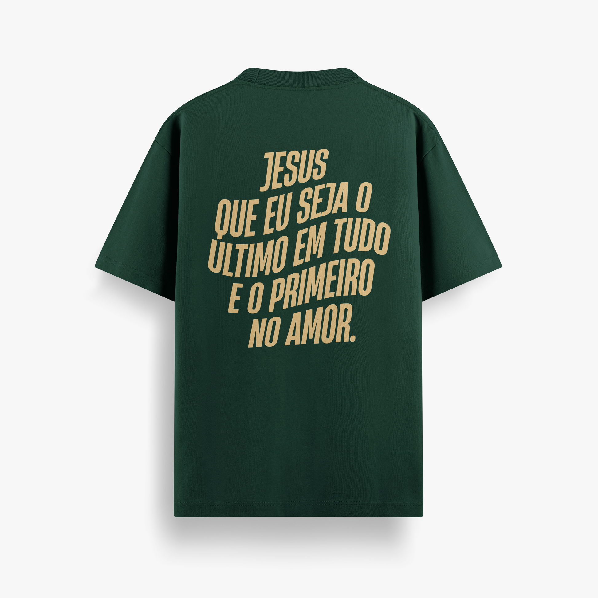 Camiseta Oversized Jesus Que Eu Seja o Ultimo